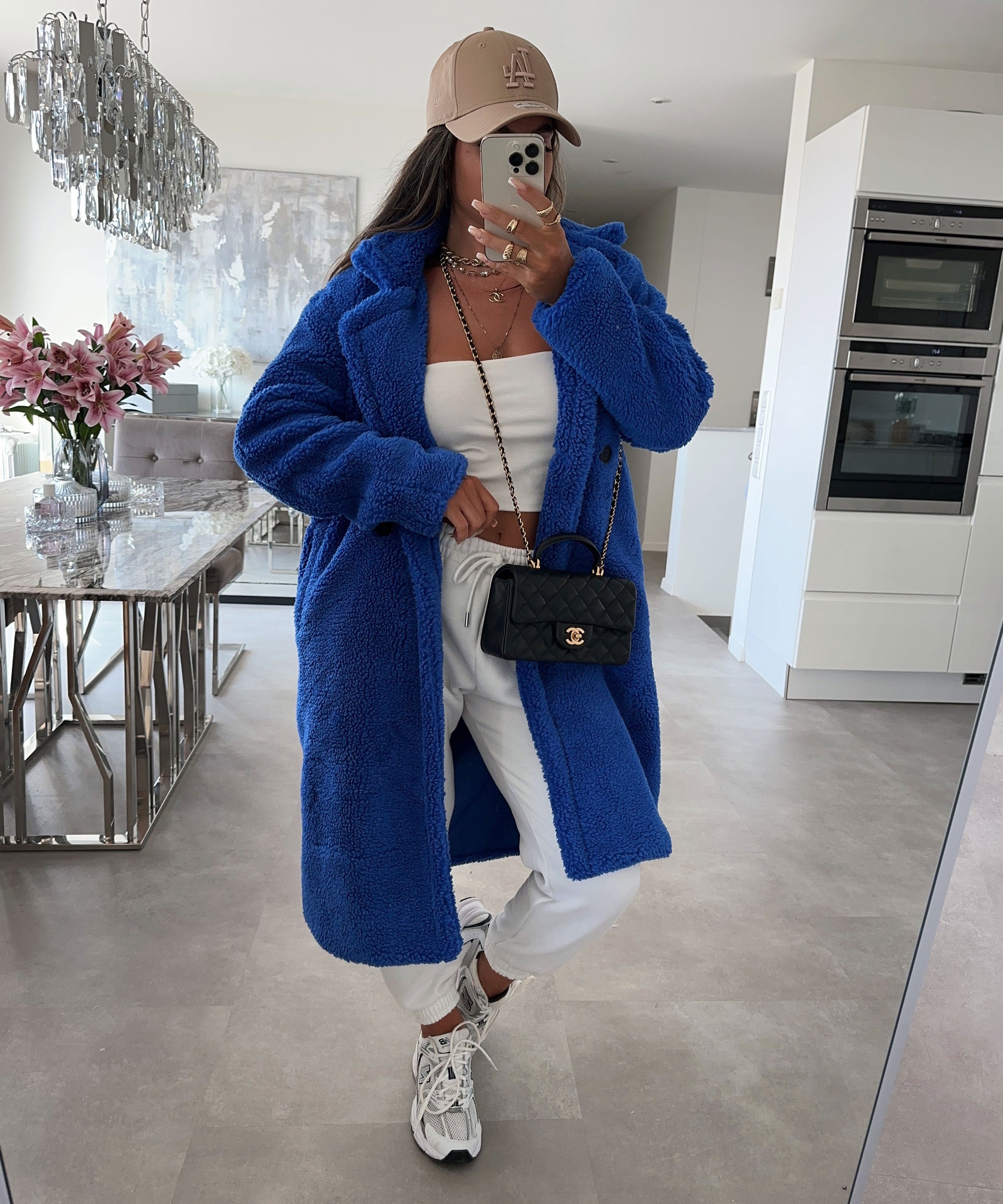 Teddymantel Elise Royalblau