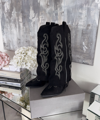 Cowboy Stiefel Lavinia Schwarz Ladypolitan ♡