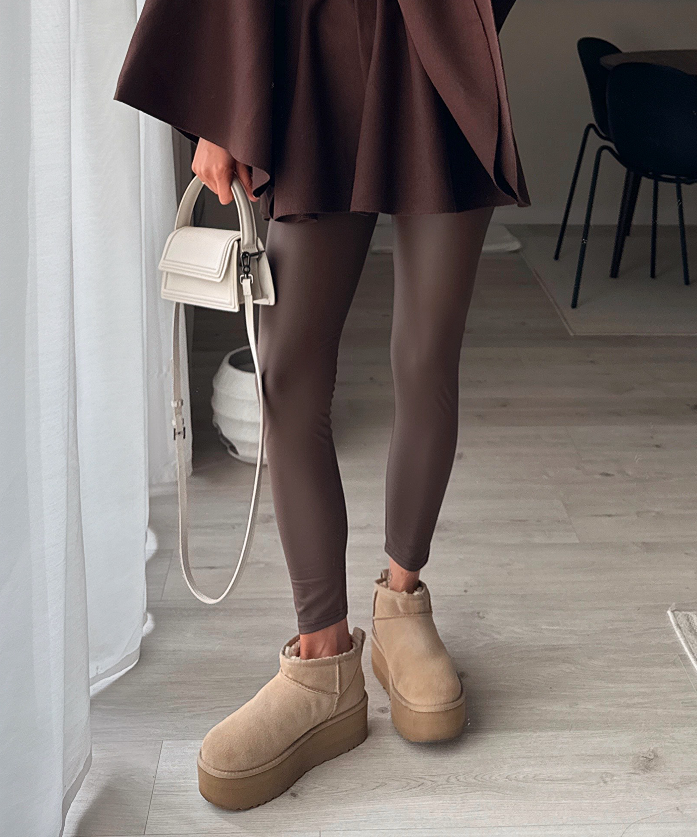 Lederleggings Ksenia Dunkelbraun Ladypolitan ♡