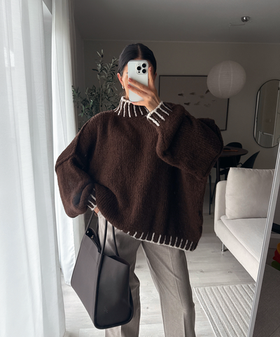 Pullover Salma Dunkelbraun