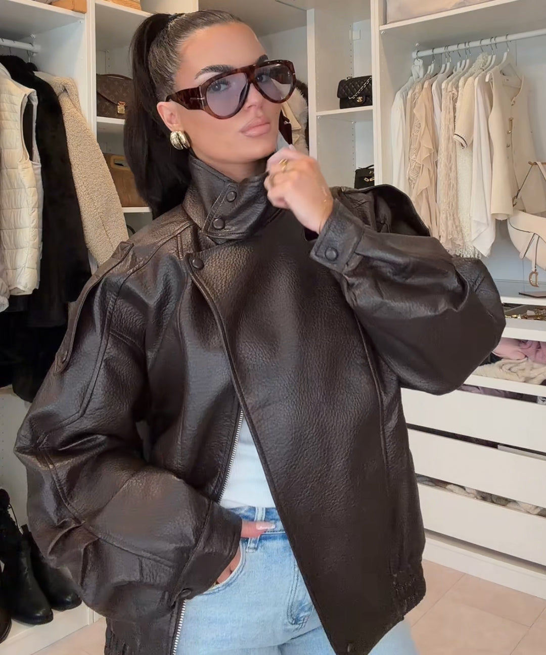 Damen Kunstlederjacken  Trendige Styles finden