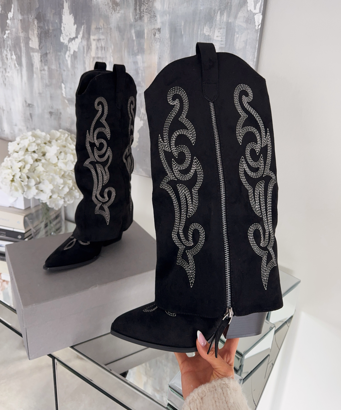 Cowboy Stiefel Lavinia Schwarz Ladypolitan ♡