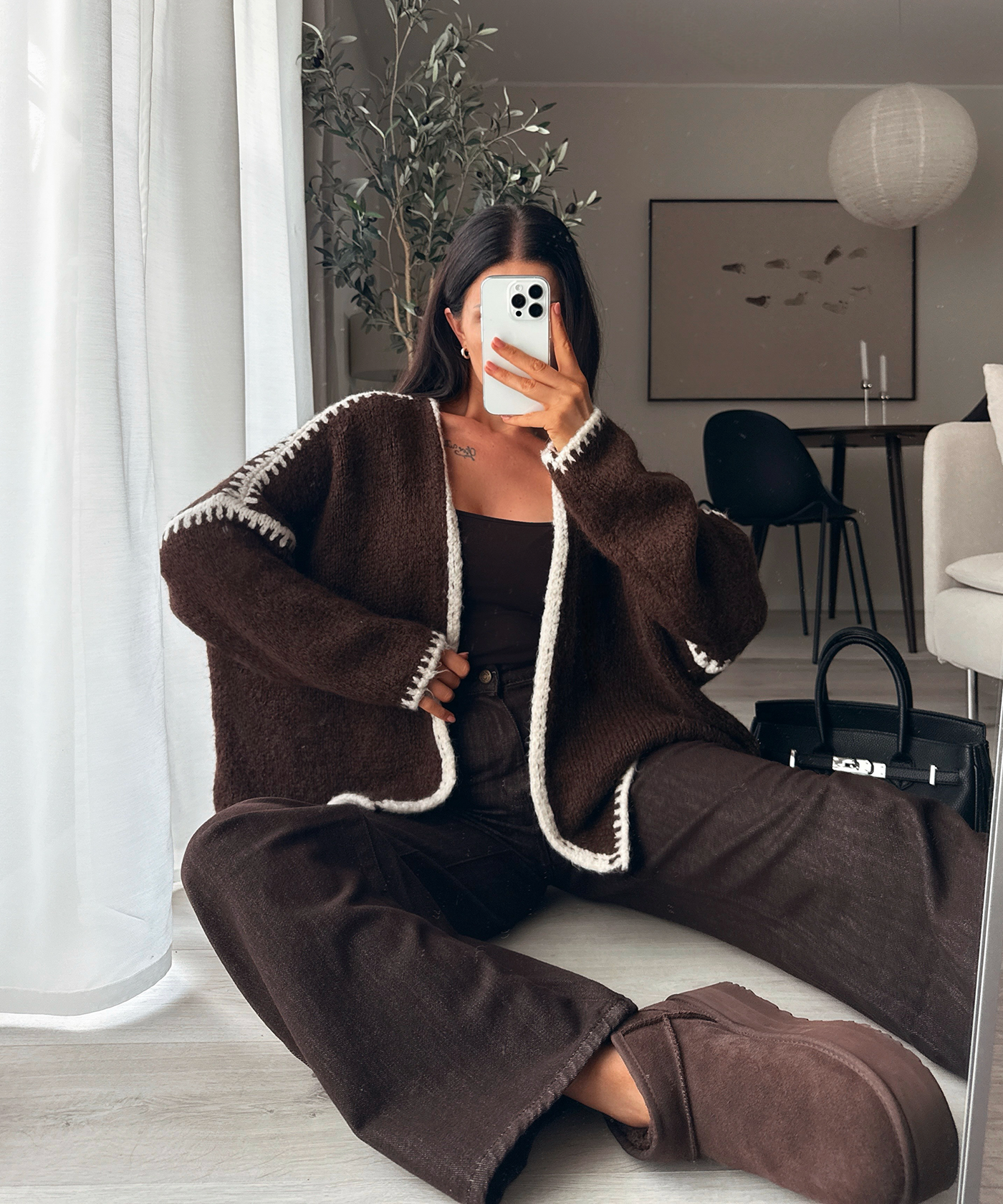 Cardigan Helena Dunkelbraun
