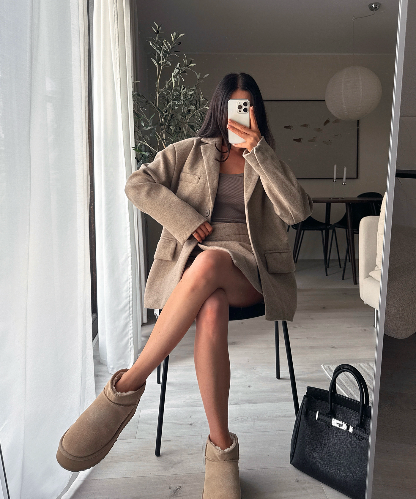Wollfilz Look Hosenrock Sara Beige