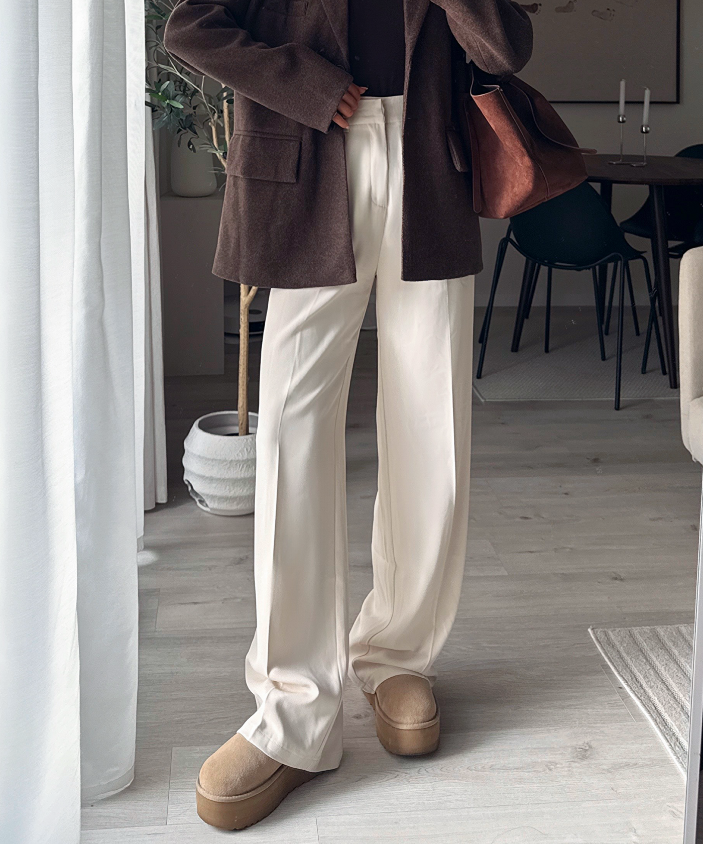 Bundfaltenhose Cleo Creme Ladypolitan ♡