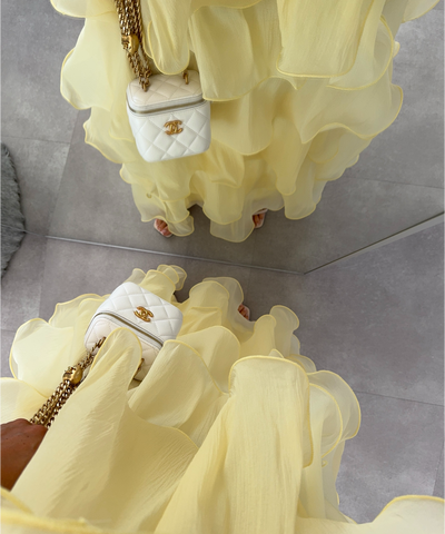 Maxi Kleid Solaya Gelb Ladypolitan ♡