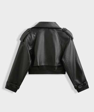 Lederjacke Farina Schwarz
