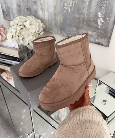 Gefütterte Boots Sana Hoch Taupe Ladypolitan ♡