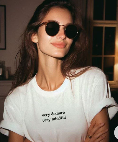 Print T-Shirt Very Weiß Ladypolitan ♡