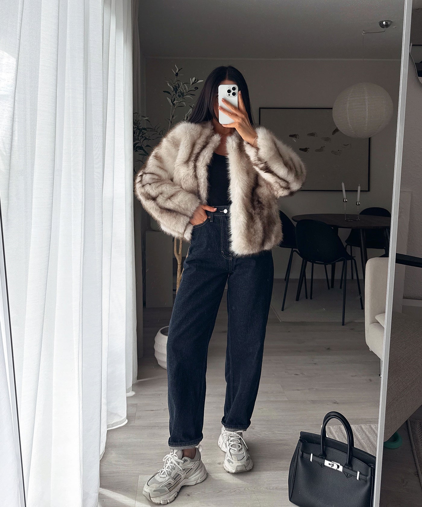 Kunstfell Jacke Trixa Beige Ladypolitan ♡