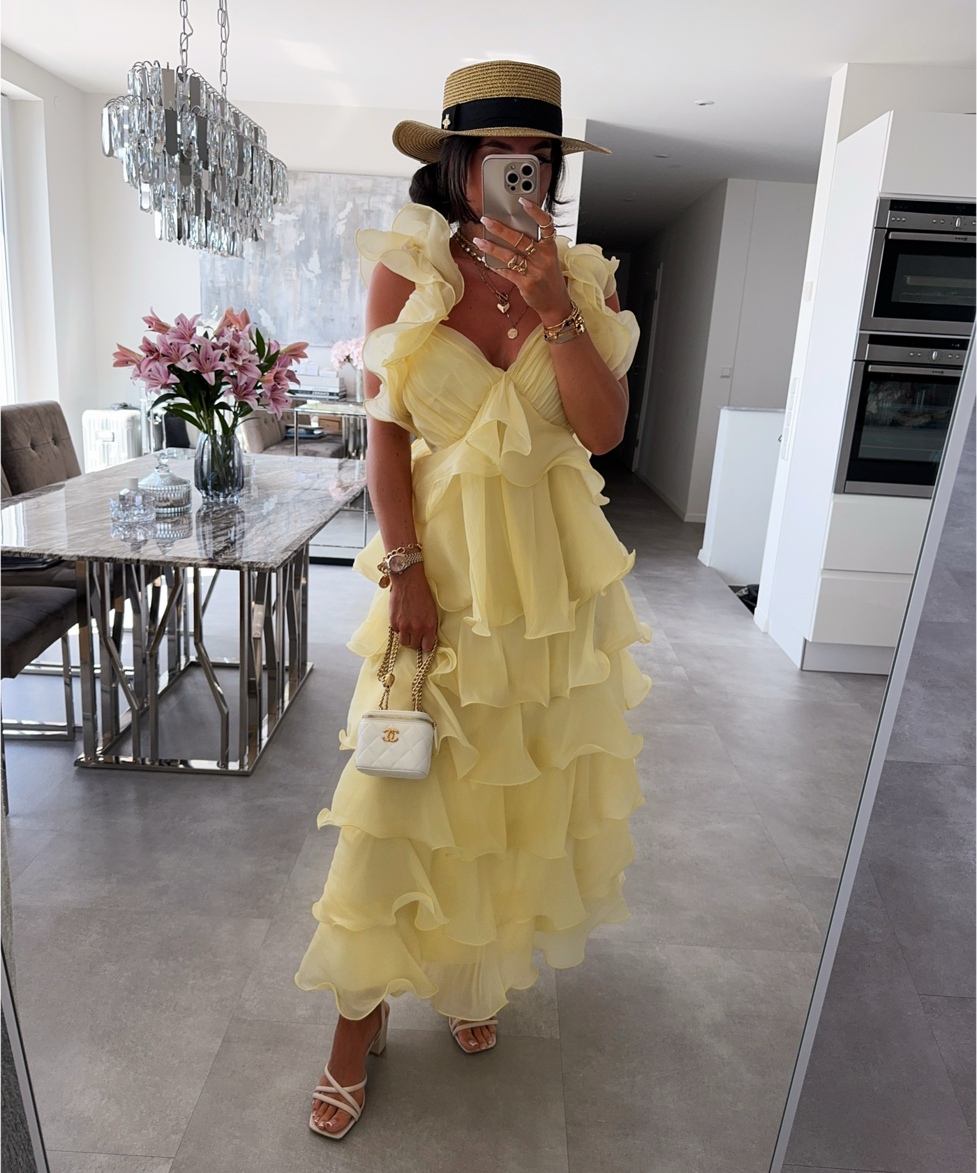 Maxi Kleid Solaya Gelb Ladypolitan ♡