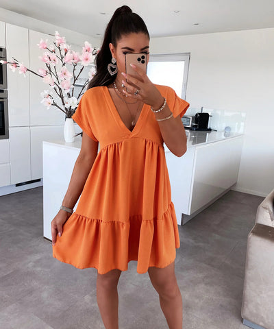 Kleid Lilly Orange  Ladypolitan - Fashion Onlineshop für Damen   