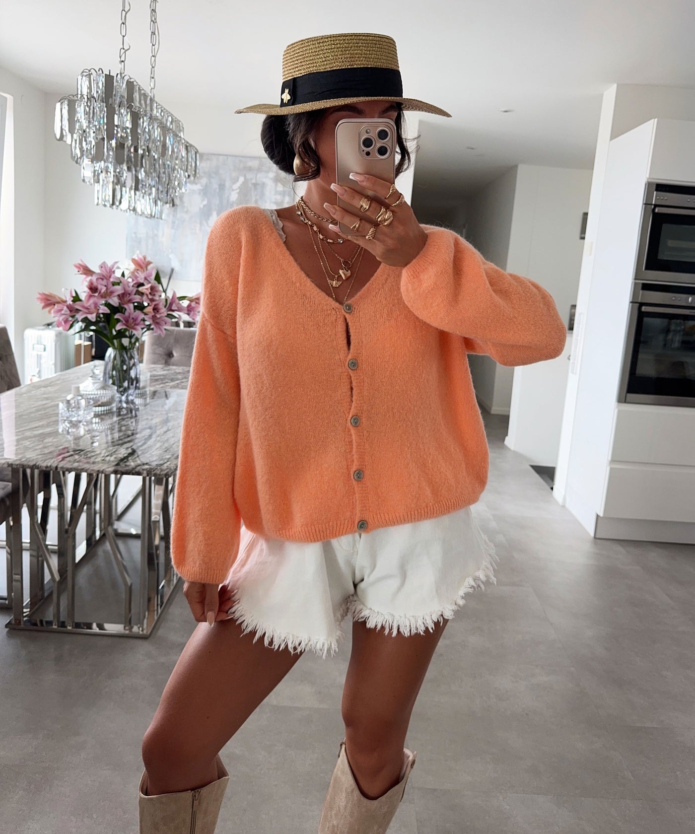 Cardigan Liz Orange Ladypolitan ♡