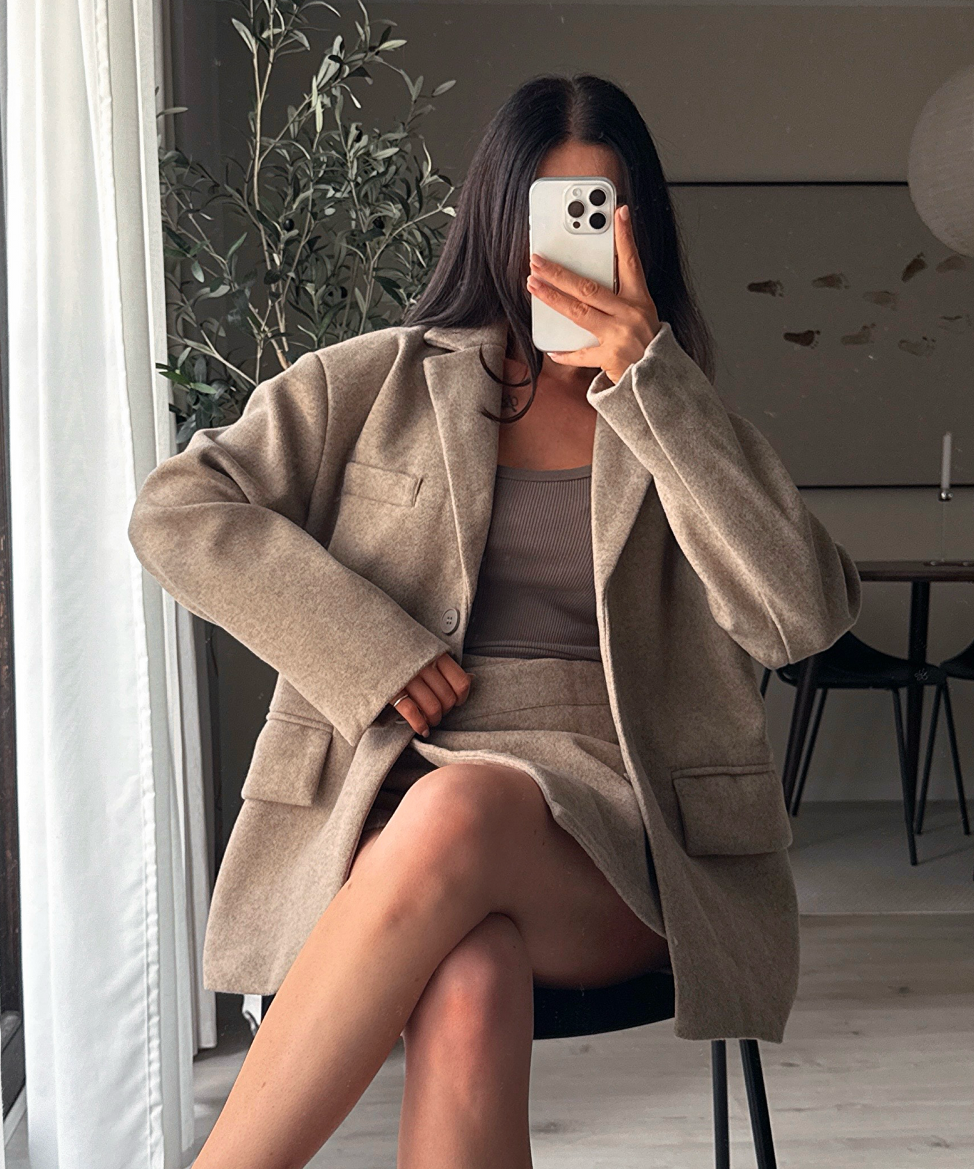 Wollfilz Look Hosenrock Sara Beige