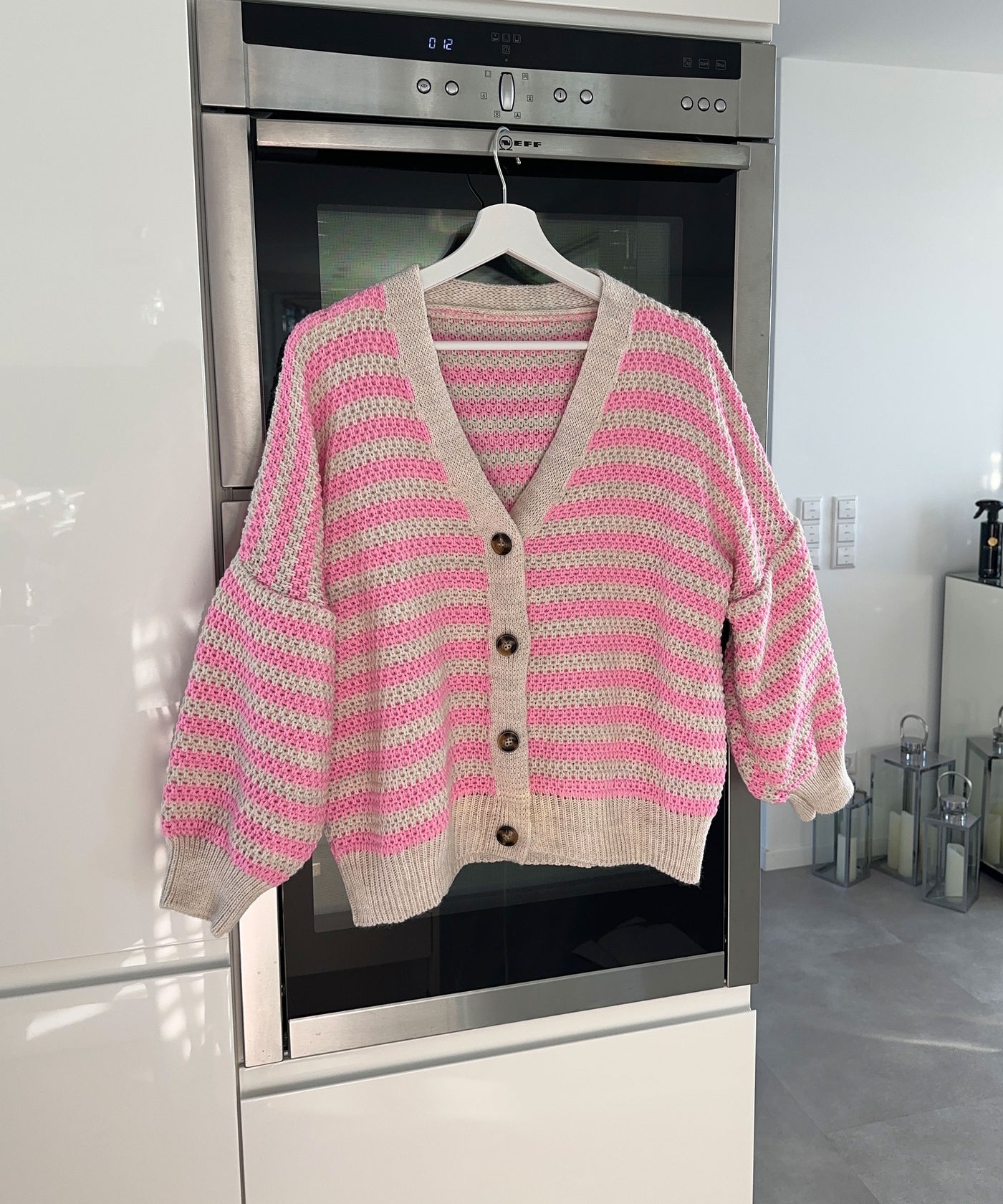 Strickjacke Lenora Pink Beige  Ladypolitan ♡   