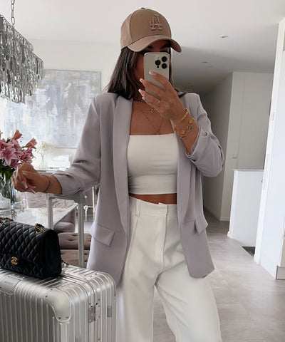 Blazer Mykonos Grau  Ladypolitan - Fashion Onlineshop für Damen   