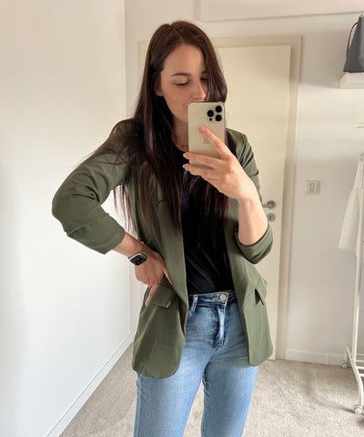 Blazer Mykonos Khaki  Ladypolitan - Fashion Onlineshop für Damen   