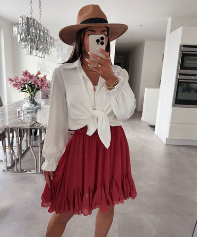 Bluse Diona Weiß  Ladypolitan ♡   