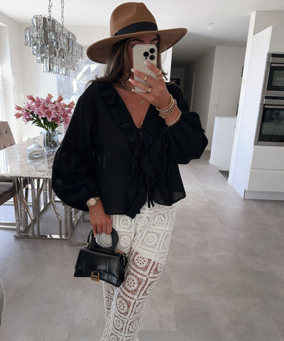 Bluse Palermo Schwarz  Ladypolitan ♡   