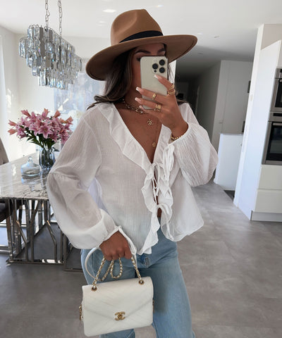 Bluse Palermo Weiß  Ladypolitan ♡   