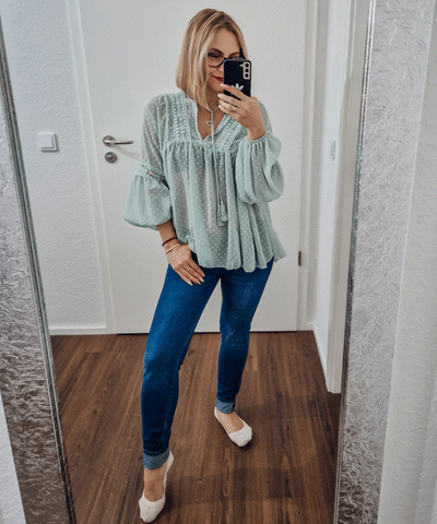 Bluse Paula Mint  Ladypolitan ♡   