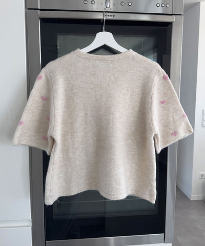 Cardigan Lene mit Herzen Rosa Ladypolitan ♡