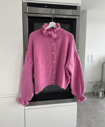 Cardigan Milena Fuchsia Pink  Ladypolitan ♡   