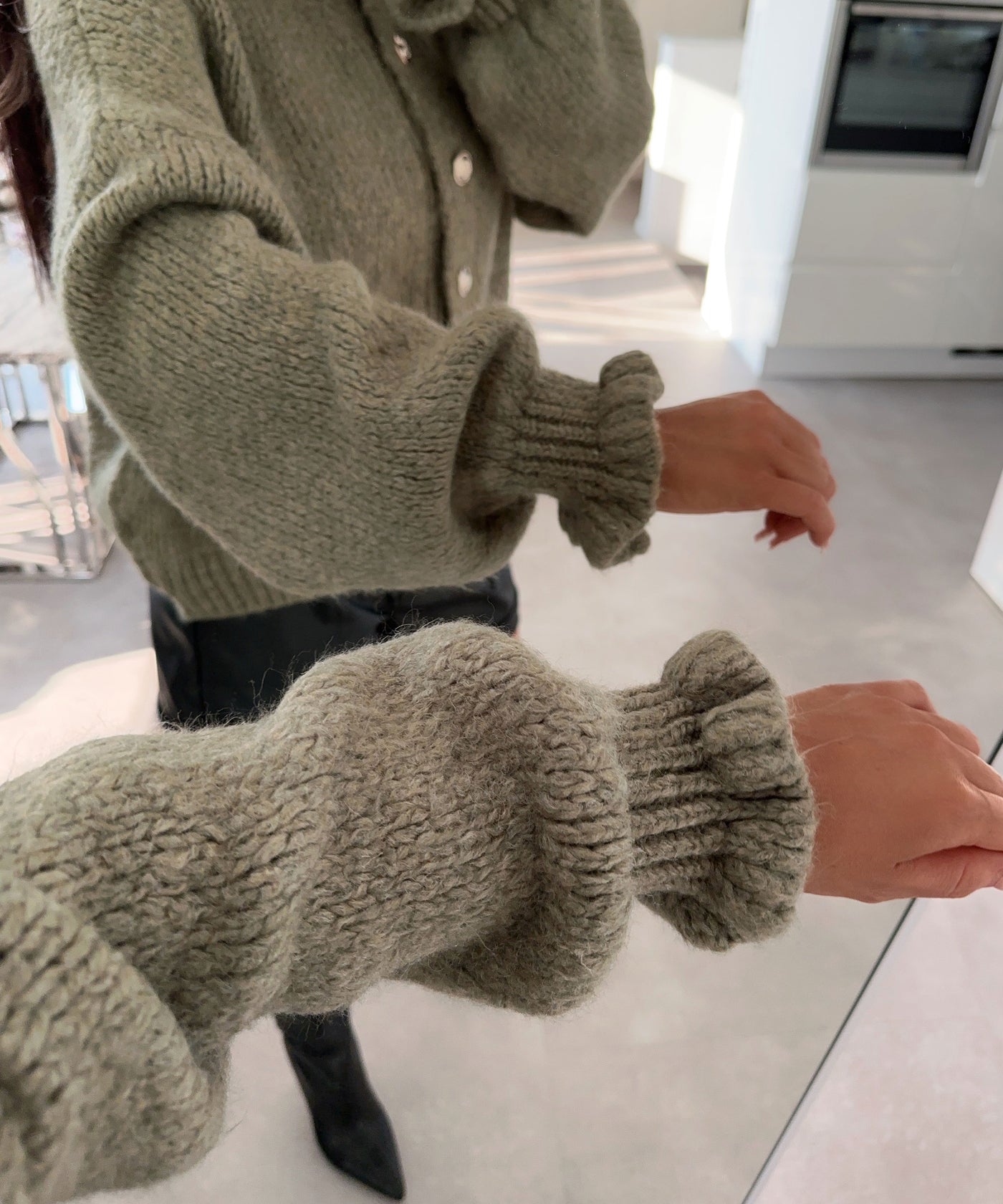 Cardigan Milena Khaki  Ladypolitan ♡   