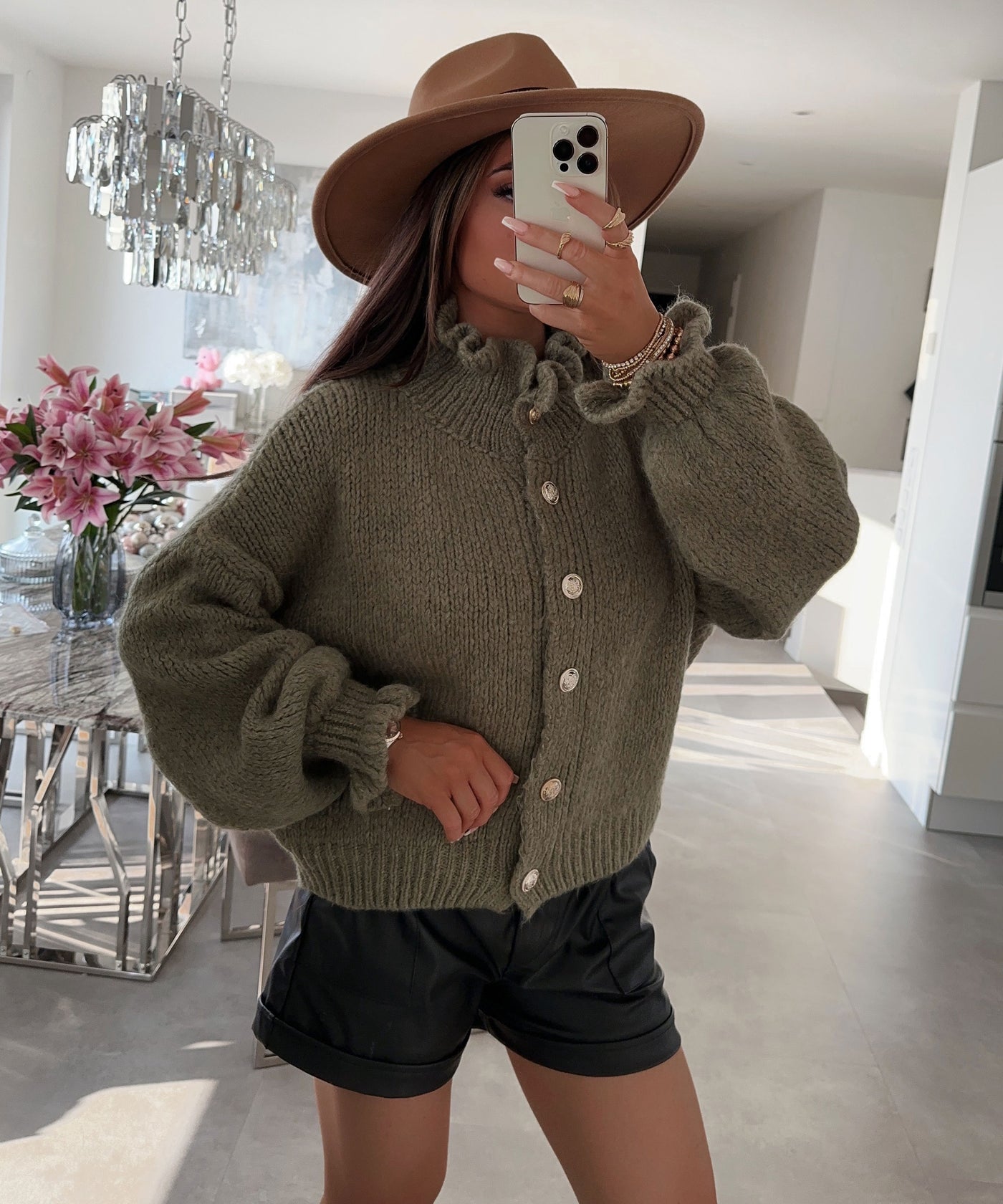 Cardigan Milena Khaki  Ladypolitan ♡   