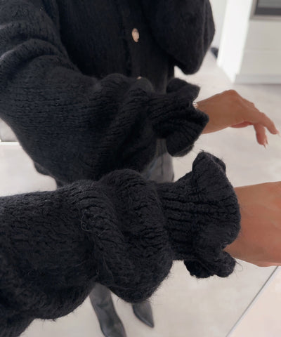 Cardigan Milena Schwarz  Ladypolitan ♡   