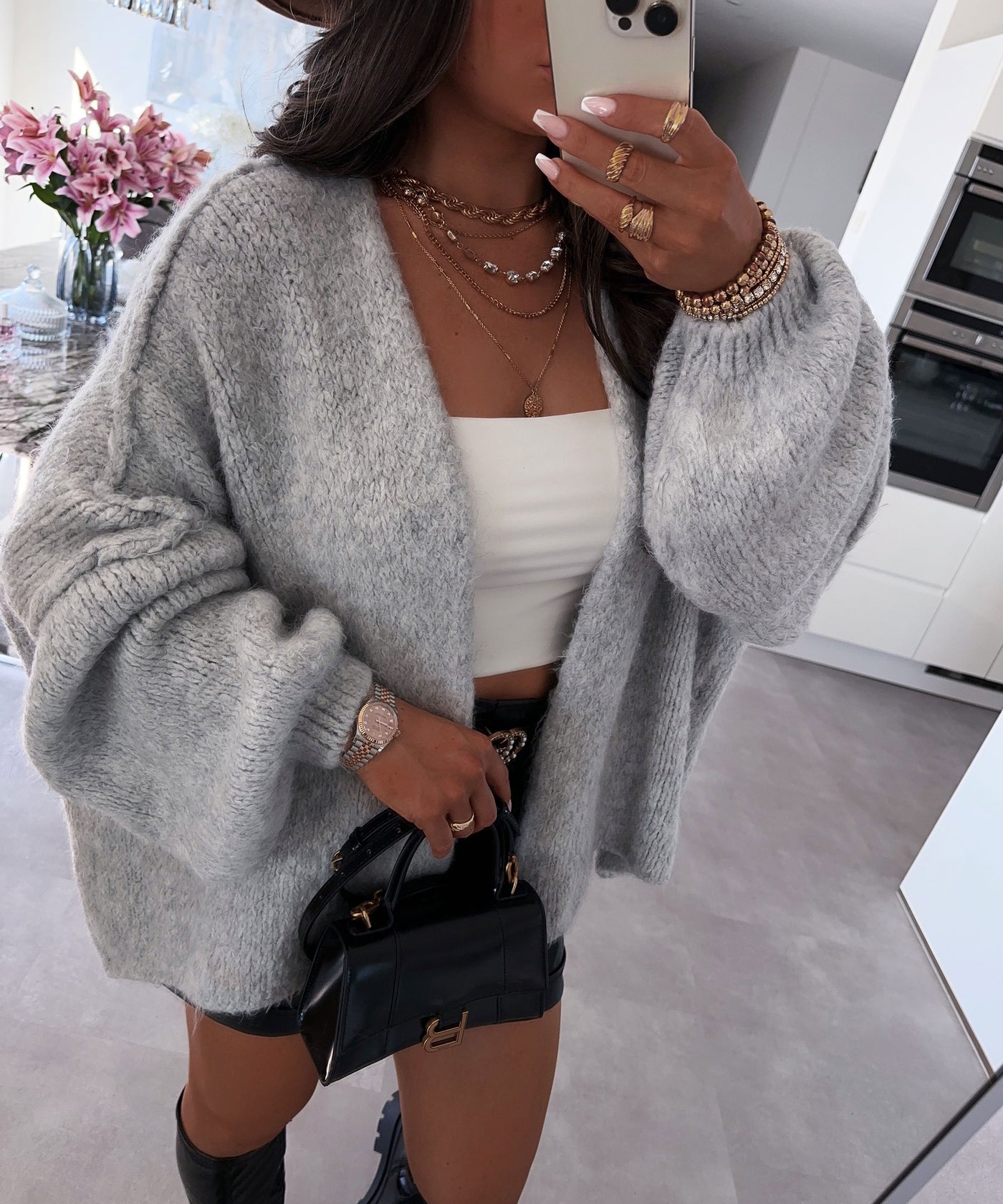 Cardigan Ray Hellgrau  Ladypolitan ♡   