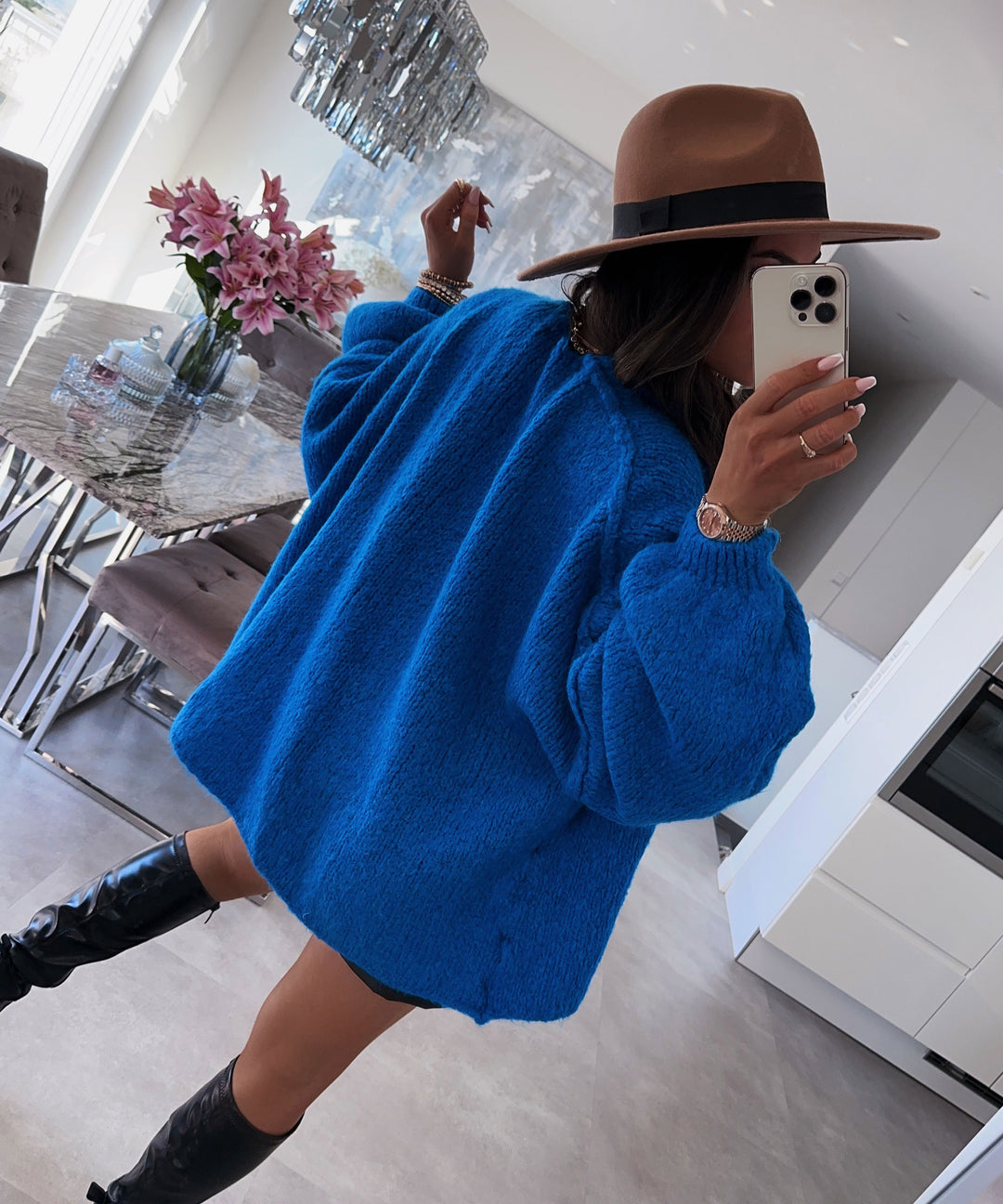 Cardigan Ray Royalblau