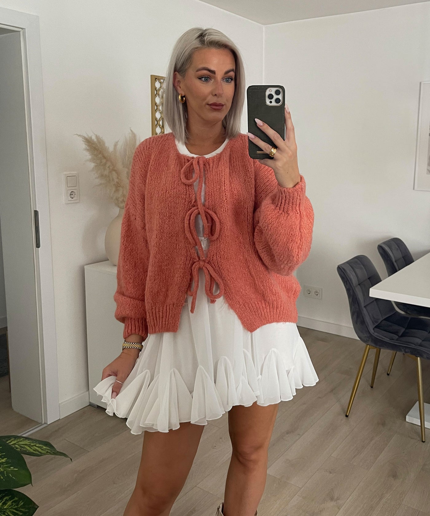 Cardigan Schleife Fia Peach  Ladypolitan ♡   