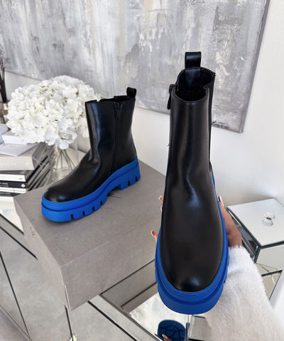 Chelsea Boots Nora Short Blau  Ladypolitan ♡   