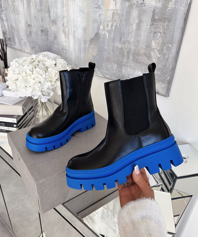 Chelsea Boots Nora Short Blau  Ladypolitan ♡   