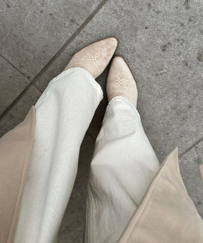 Cowboy Stiefel Selenay Beige Midi  Ladypolitan ♡   