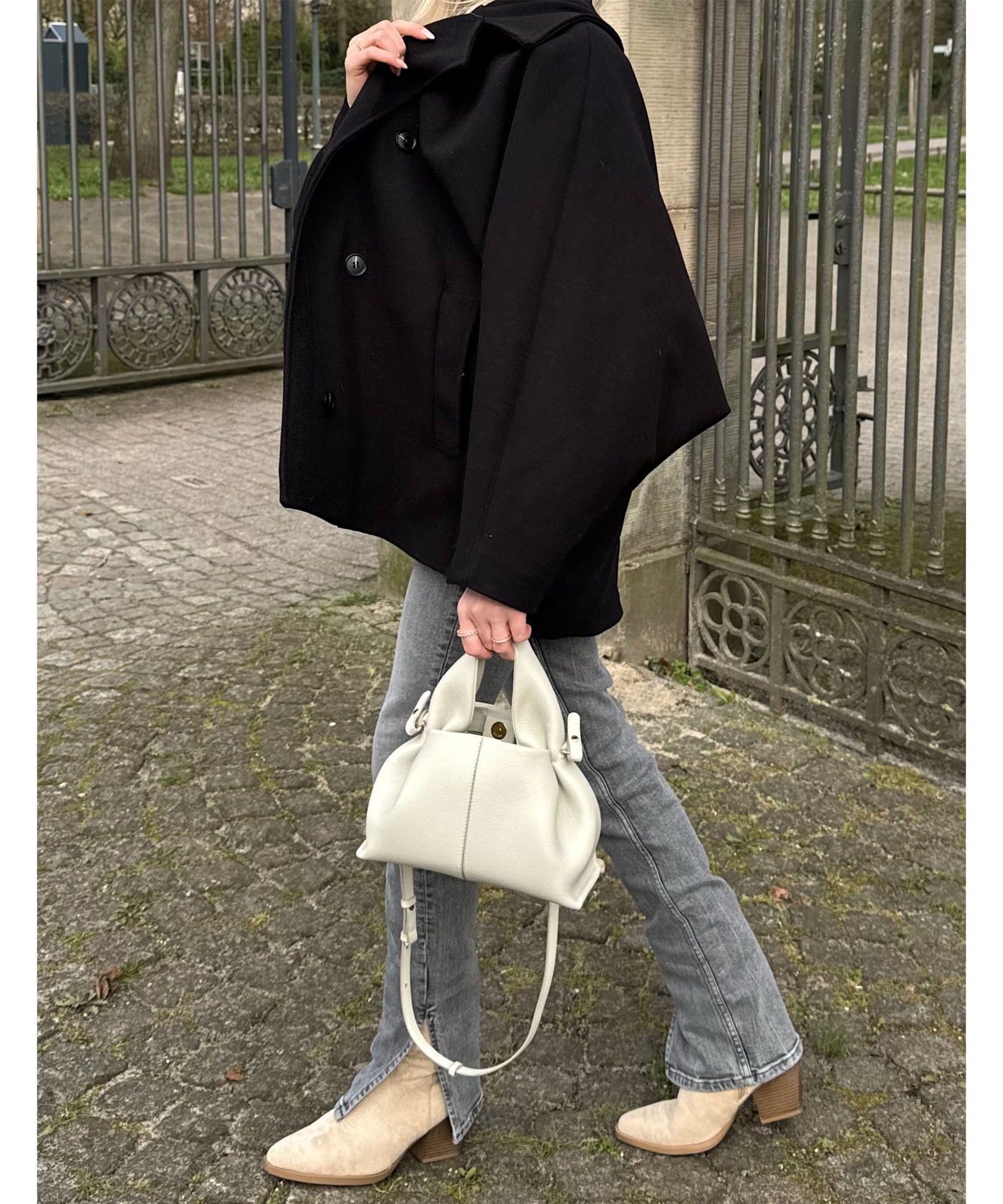 Cowboy Stiefel Selenay Beige Midi  Ladypolitan ♡   