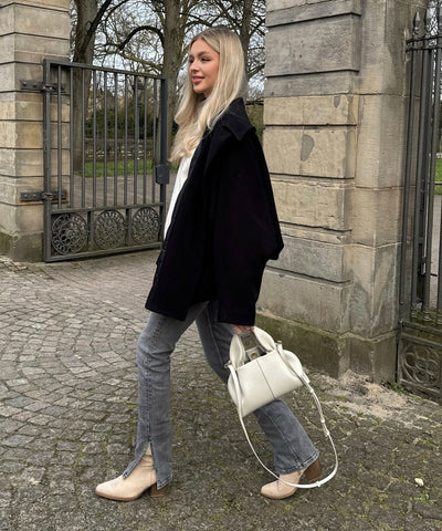 Cowboy Stiefel Selenay Beige Midi  Ladypolitan ♡   