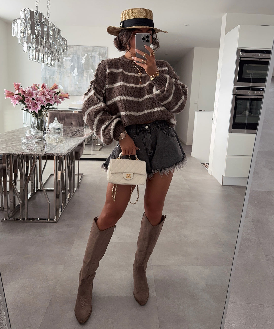 Cowboy Boots Rock Zu Stiefeln Cowboy Stiefel Selenay Taupe Hoch