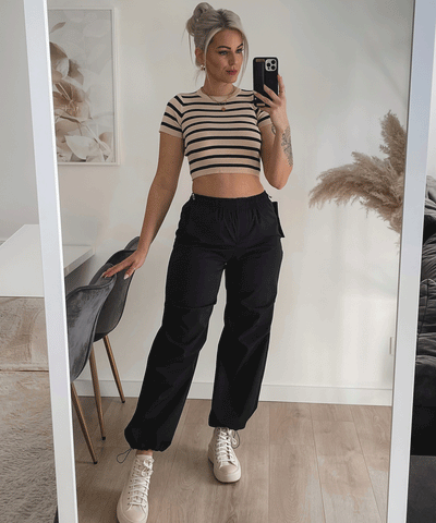 Crop T-Shirt Maite Beige  Ladypolitan ♡   