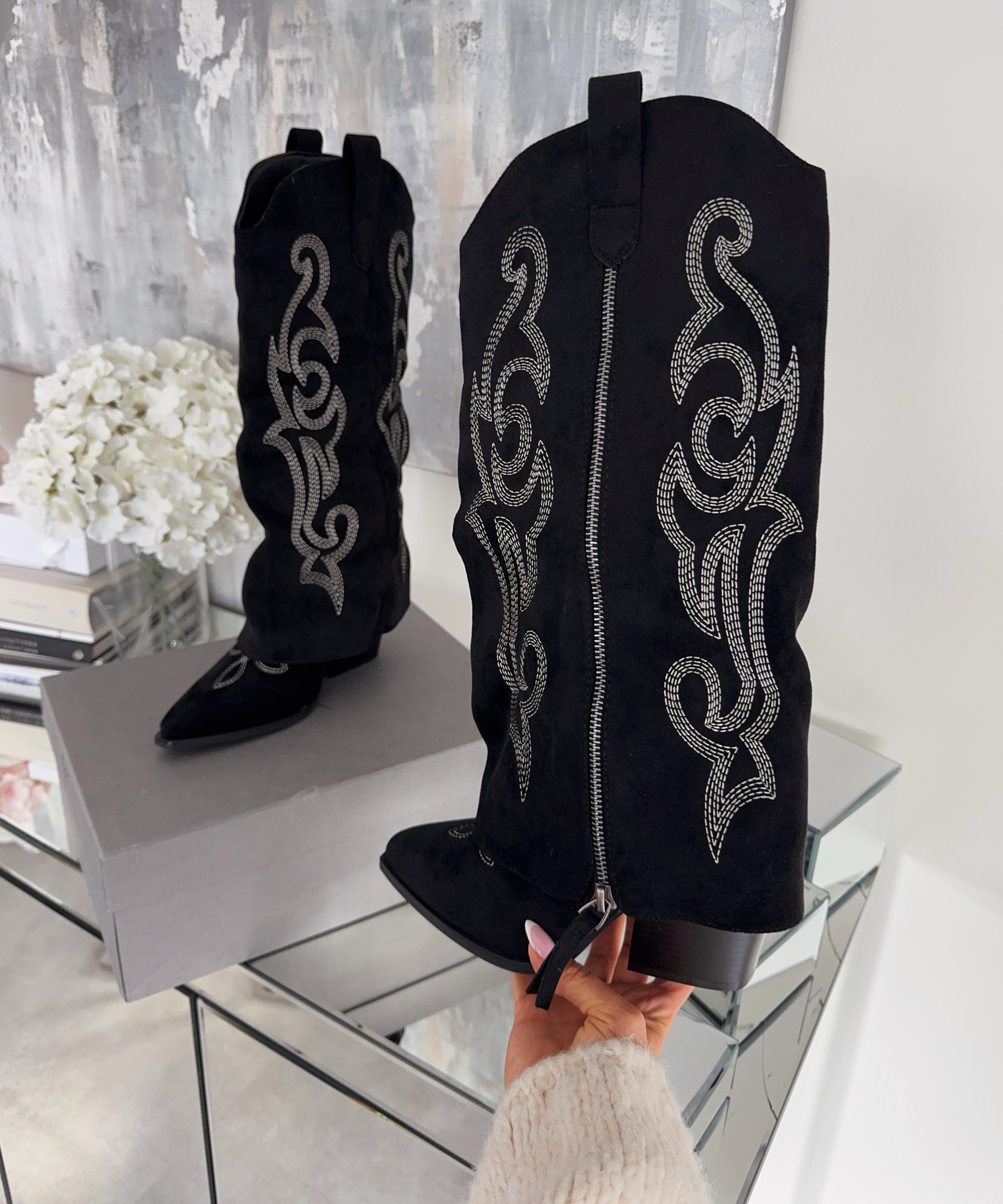 Cowboy Stiefel Lavinia Schwarz Ladypolitan ♡