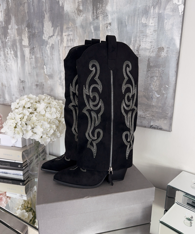 Cowboy Stiefel Lavinia Schwarz Ladypolitan ♡