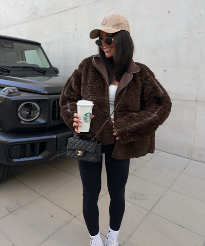 Teddy Fell Jacke Gania Braun Ladypolitan ♡