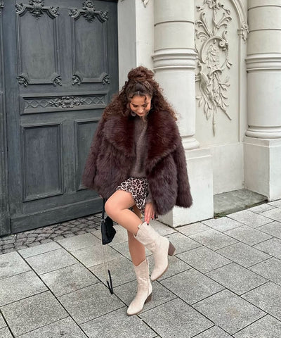 Felljacke Romina Dunkelbraun Ladypolitan ♡