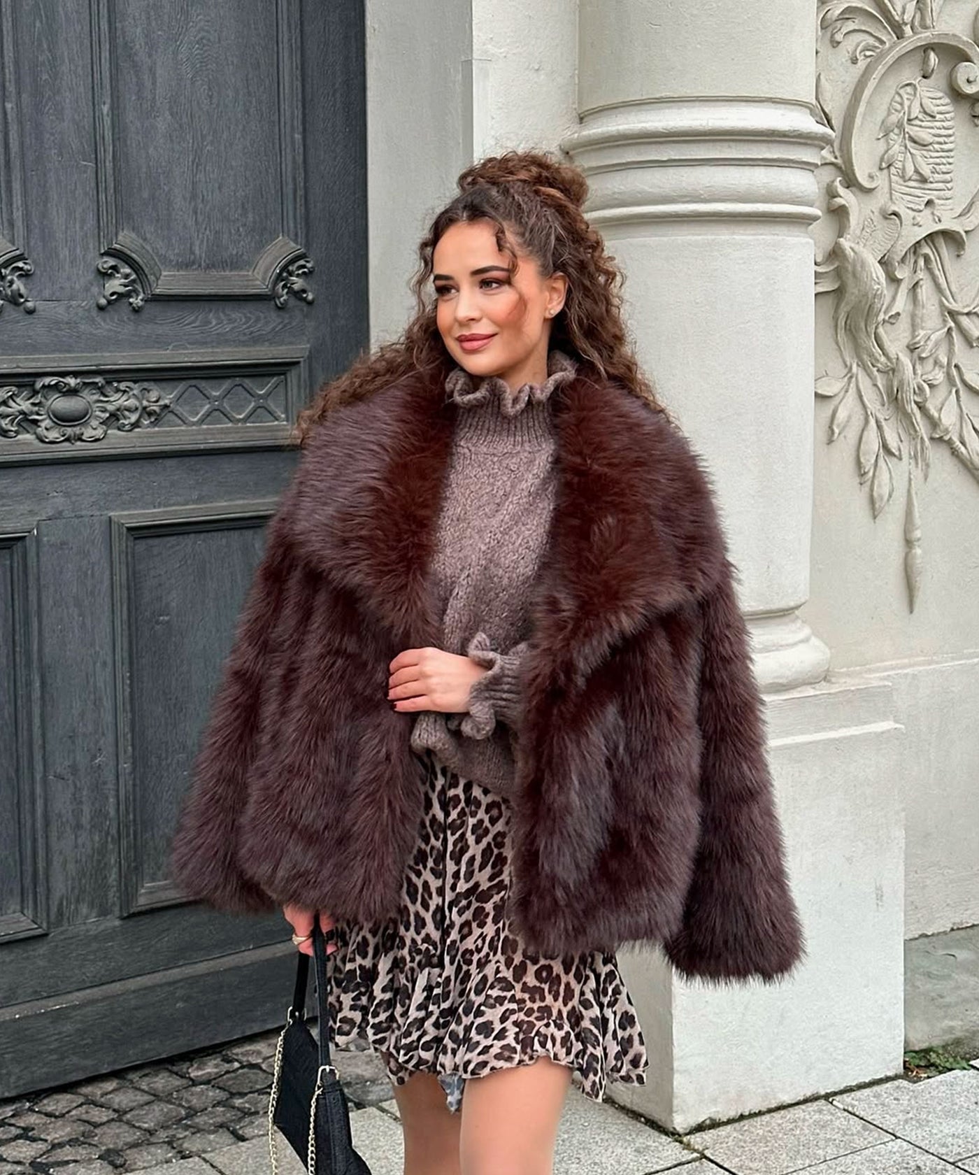 Felljacke Romina Dunkelbraun Ladypolitan ♡