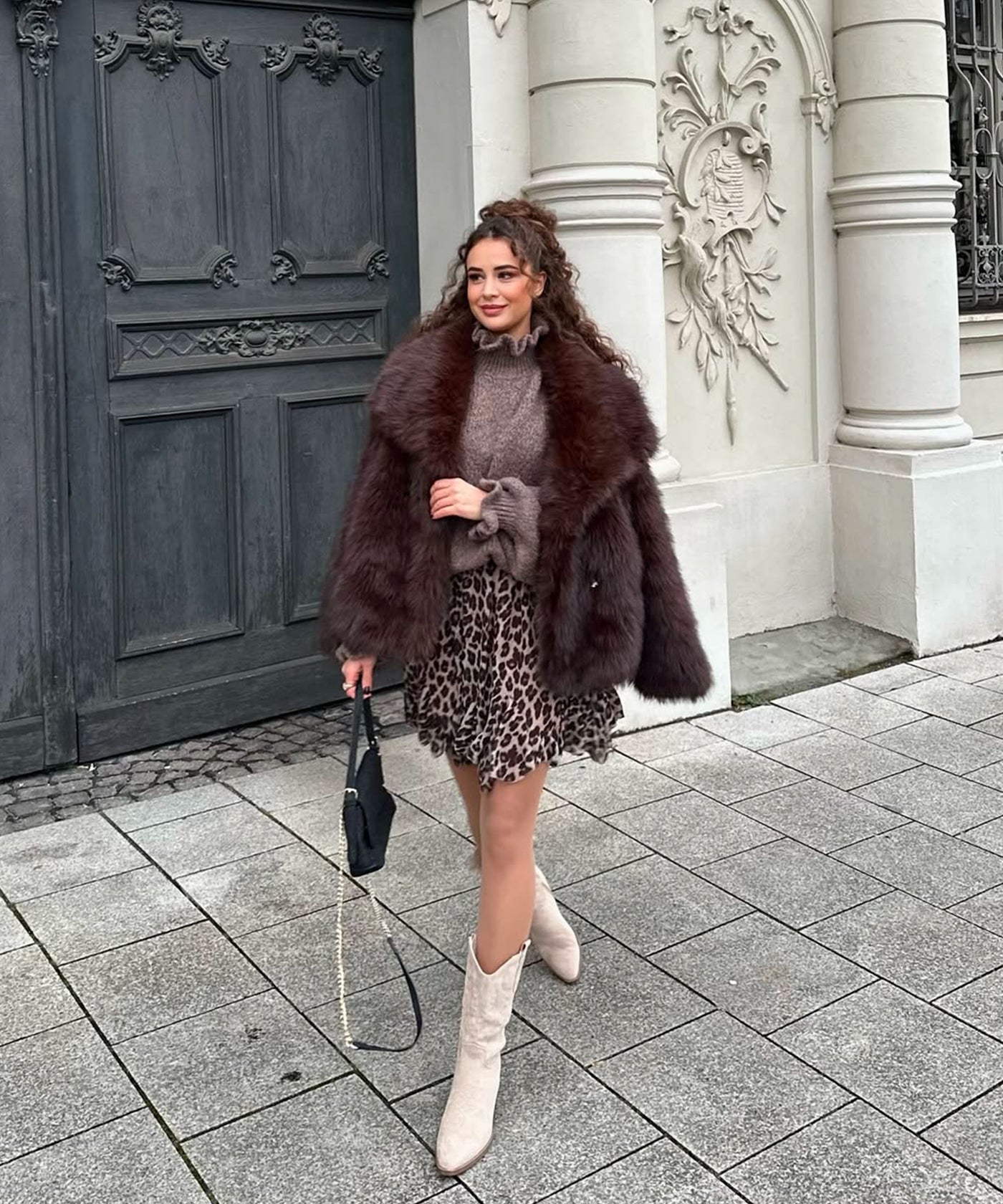 Felljacke Romina Dunkelbraun Ladypolitan ♡