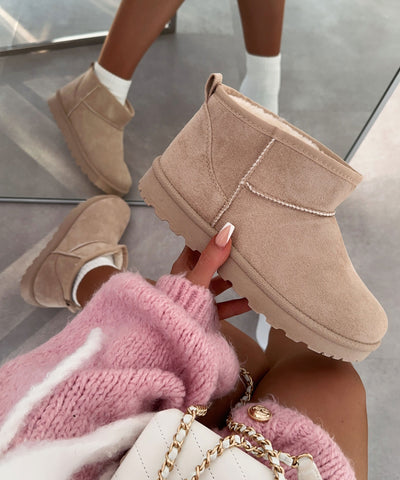 Gefütterte Boots Sana Beige  Ladypolitan ♡   