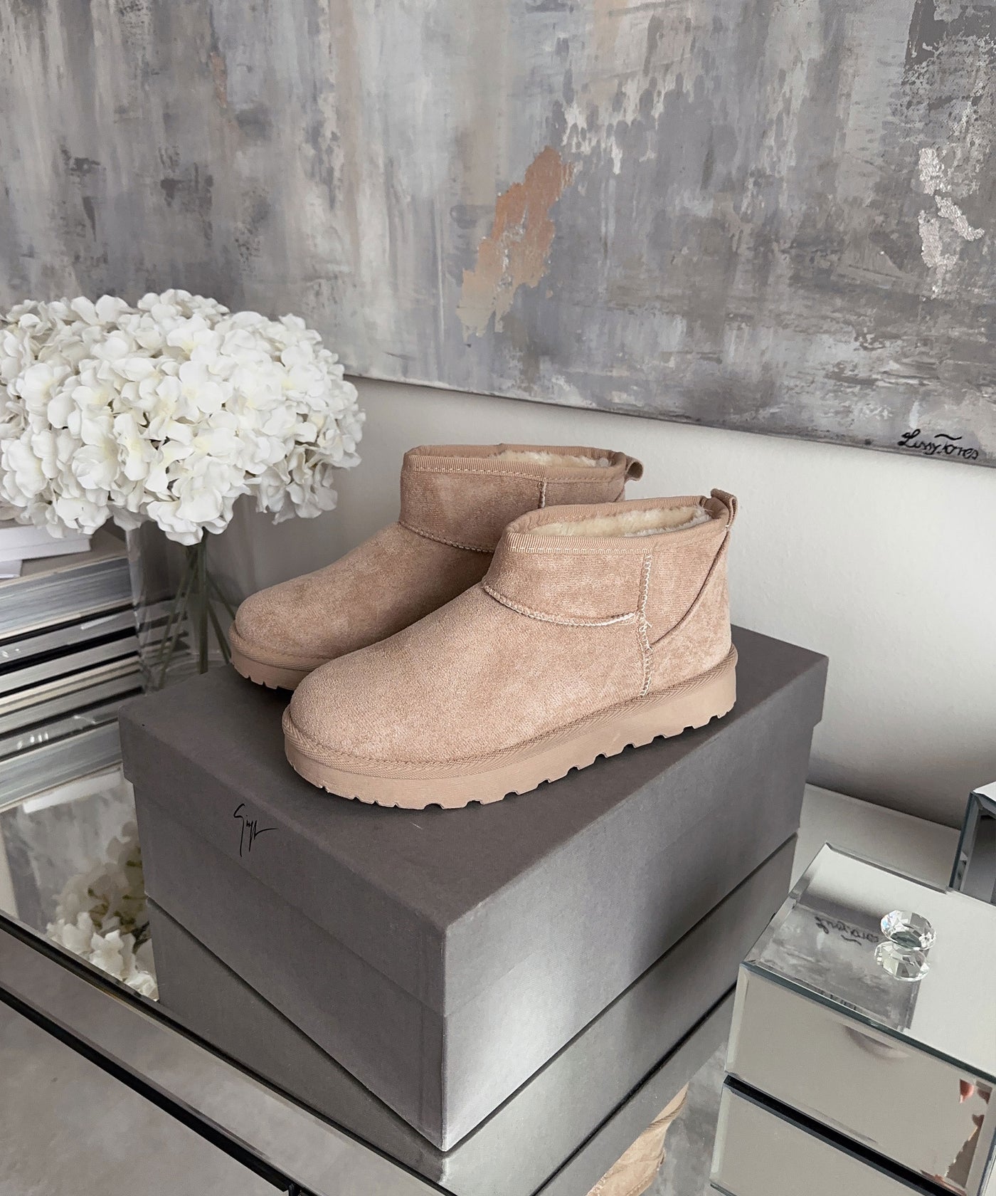 Gefütterte Boots Sana Beige  Ladypolitan ♡   