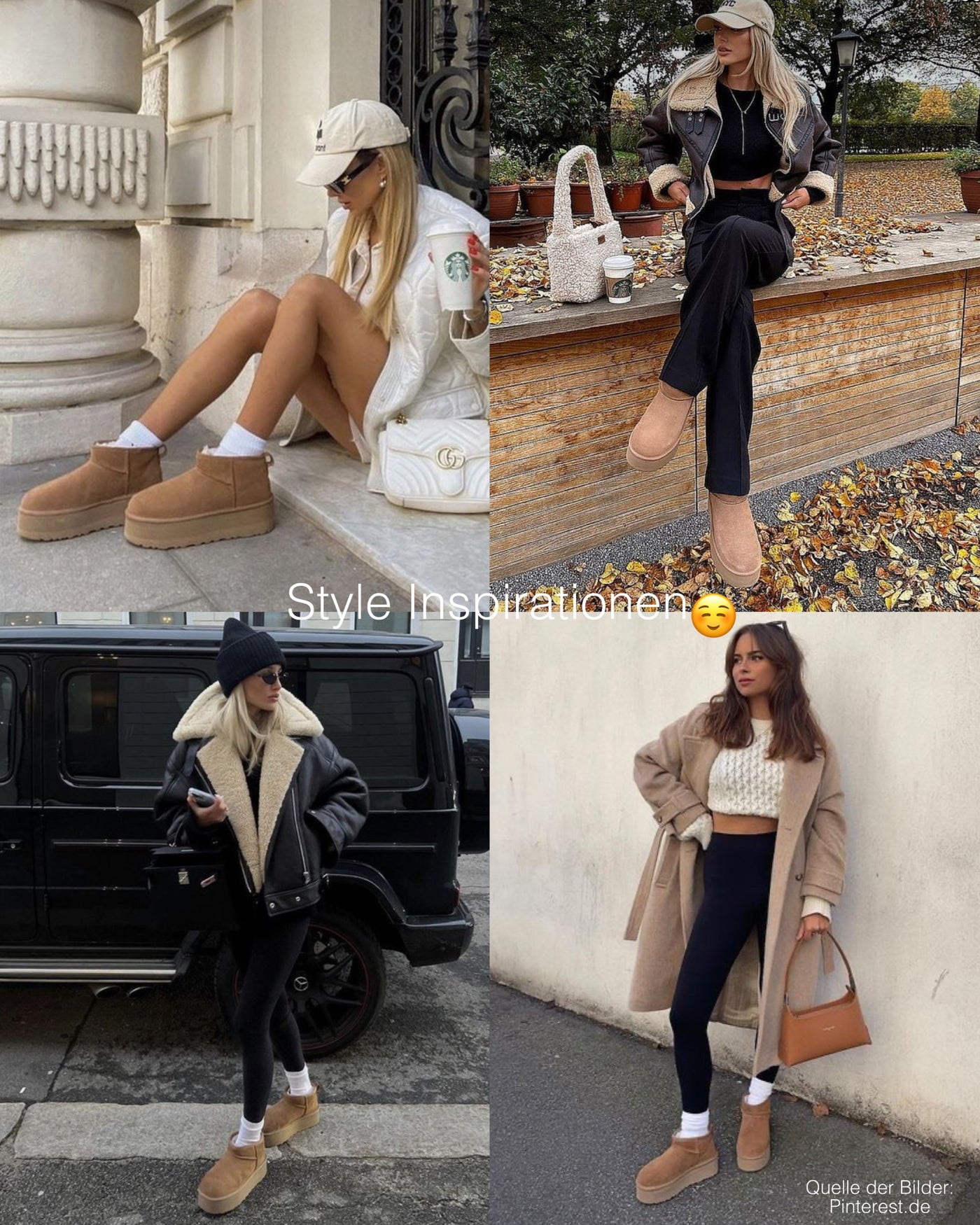 Gefütterte Plateau Boots Nina Beige  Ladypolitan ♡   