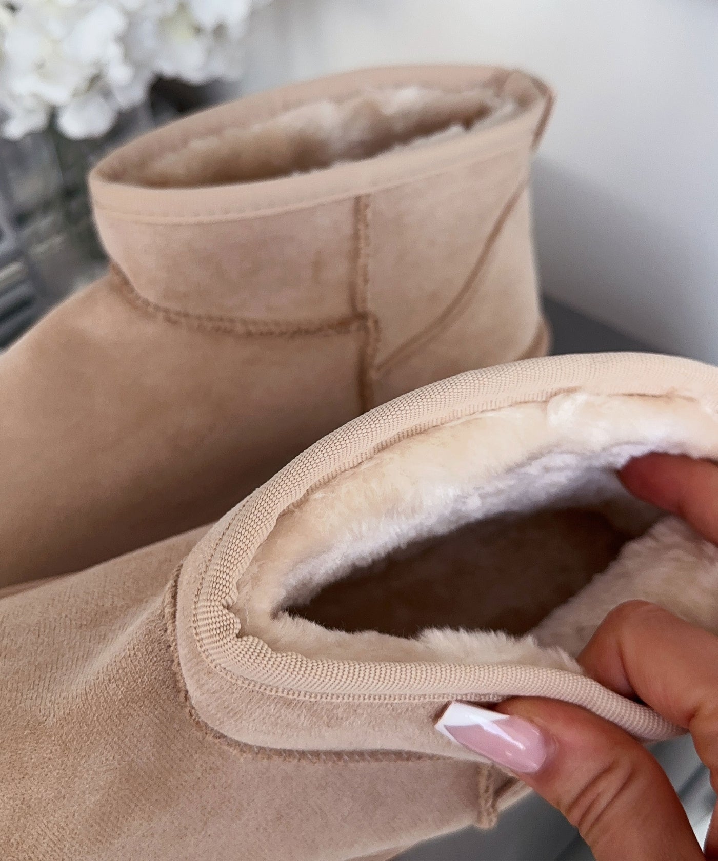 Gefütterte Plateau Boots Nina Beige  Ladypolitan ♡   